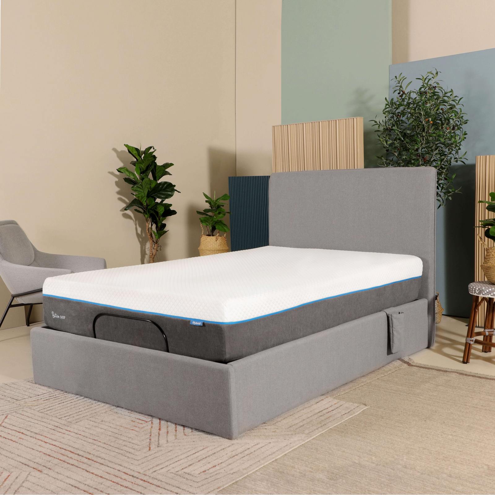 Single mattress hybrid top